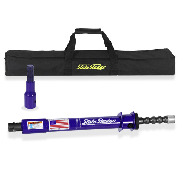 SLIDE SLEDGE: 7 LB / 25" Pull Hammer + 1" Pull Hammer Tip
