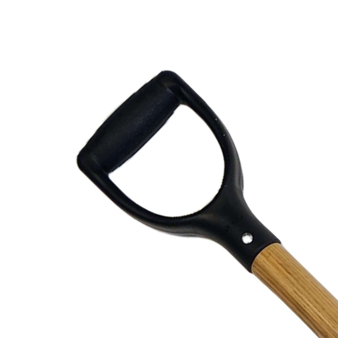 Square Point Ballast Shovel - D-Grip - Wood Shaft