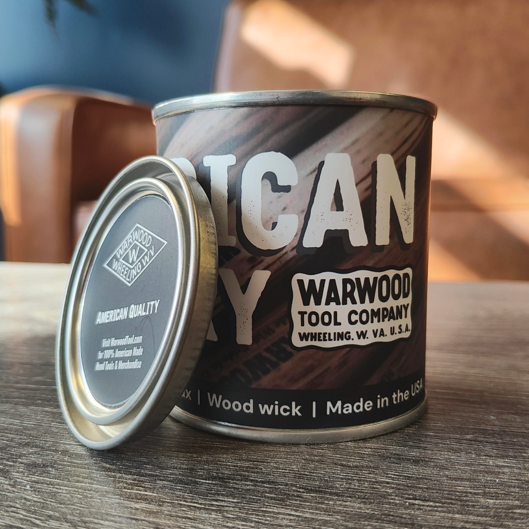American Hickory Candle, 8oz Soy Woodwick - USA Made