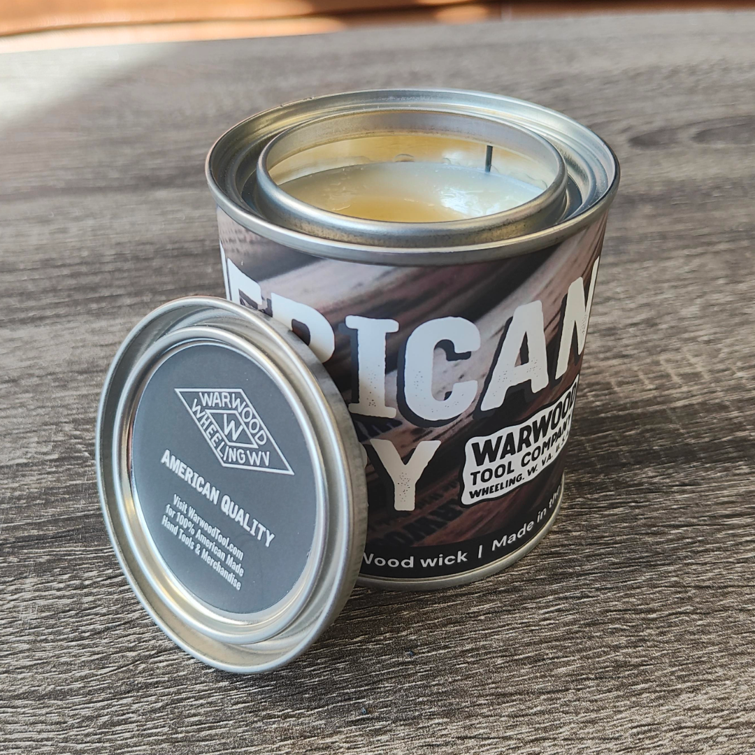 American Hickory Candle, 8oz Soy Woodwick - USA Made