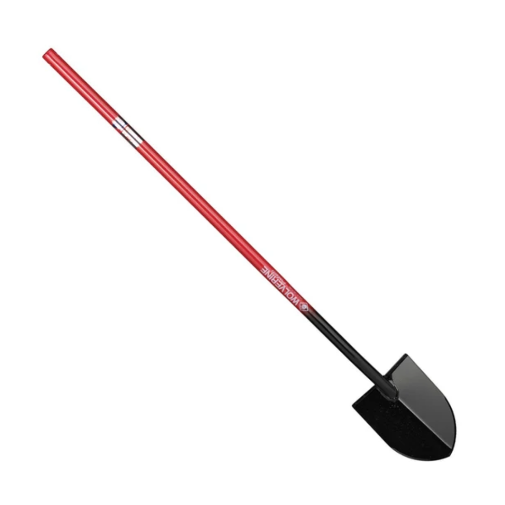 Wolverine — SL600 All-Steel Shovel, 48” Long Handle, #2 Round