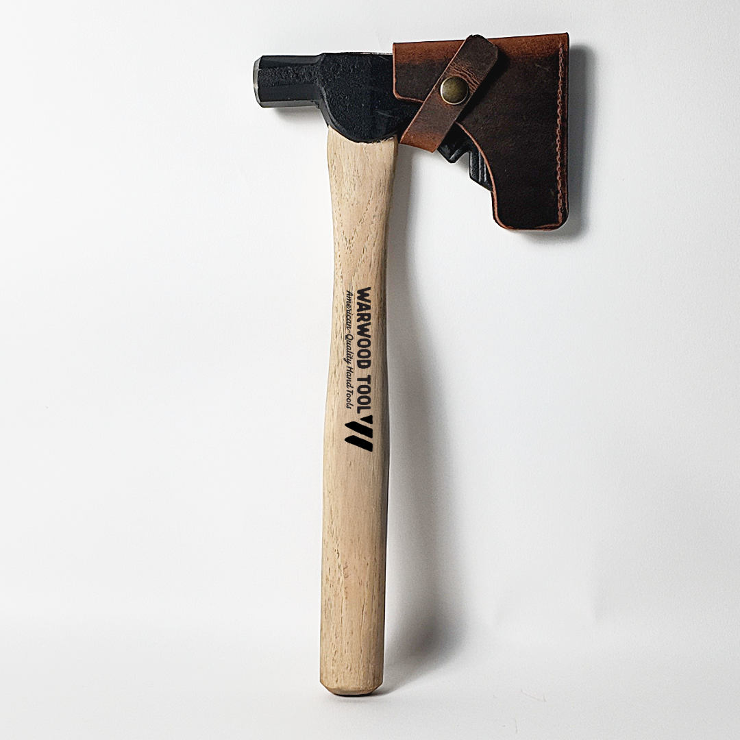 Flint-Edge Half Axe Sewn Leather Mask