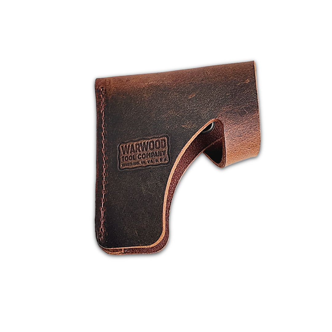 Flint-Edge Half Axe Sewn Leather Mask