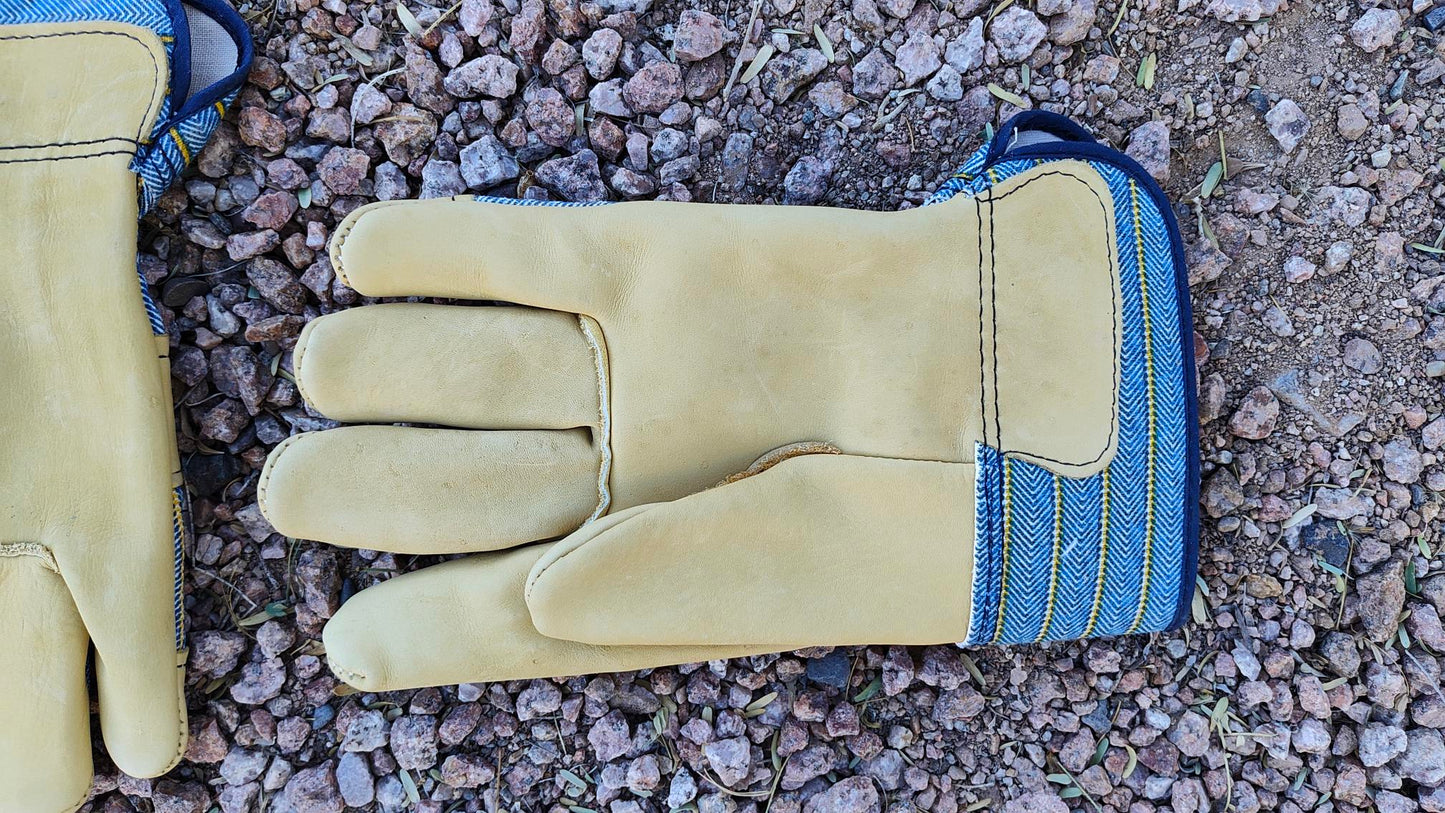 Premium Grain Leather Palm Work Gloves