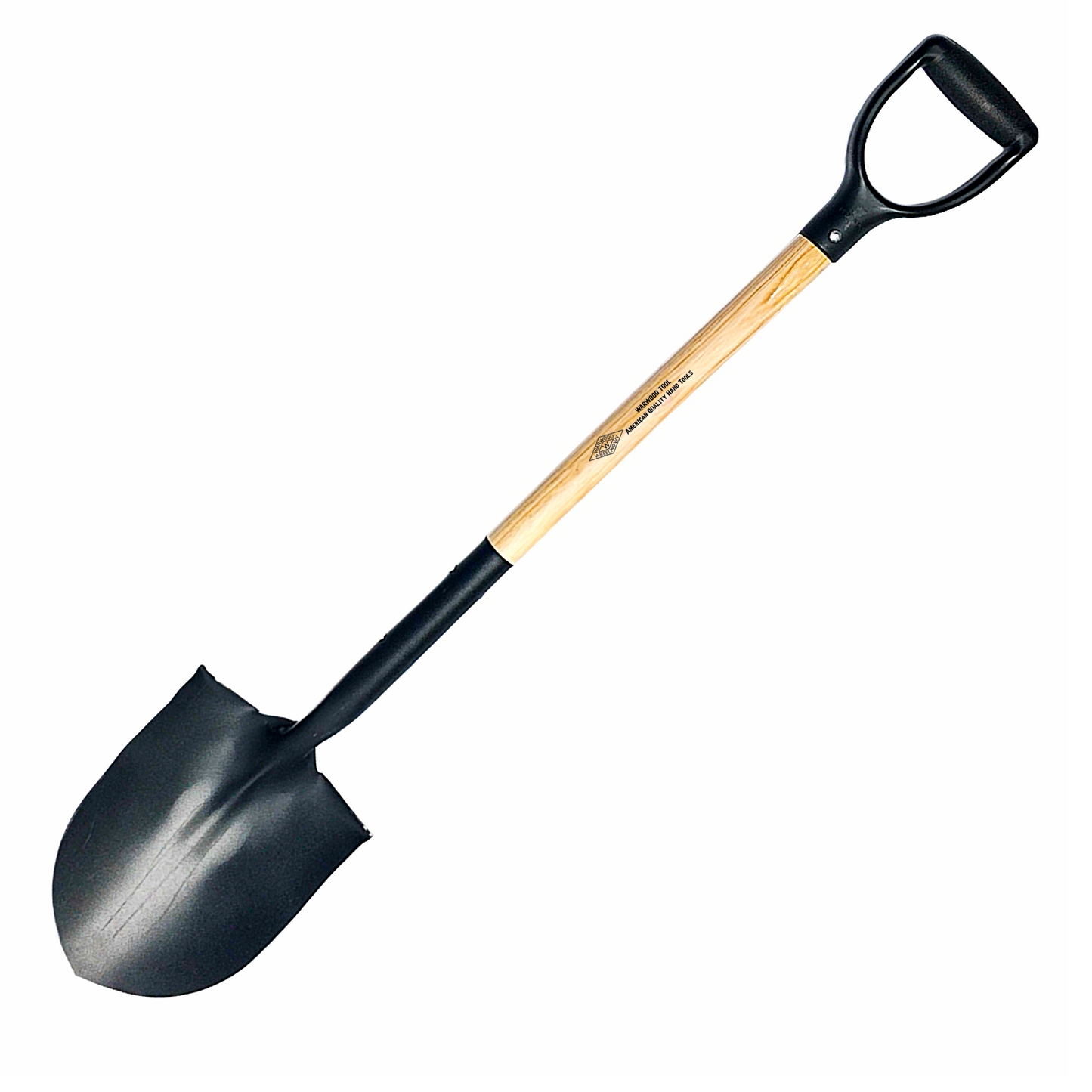 Round Point Shovel - D-Grip - Wood Shaft