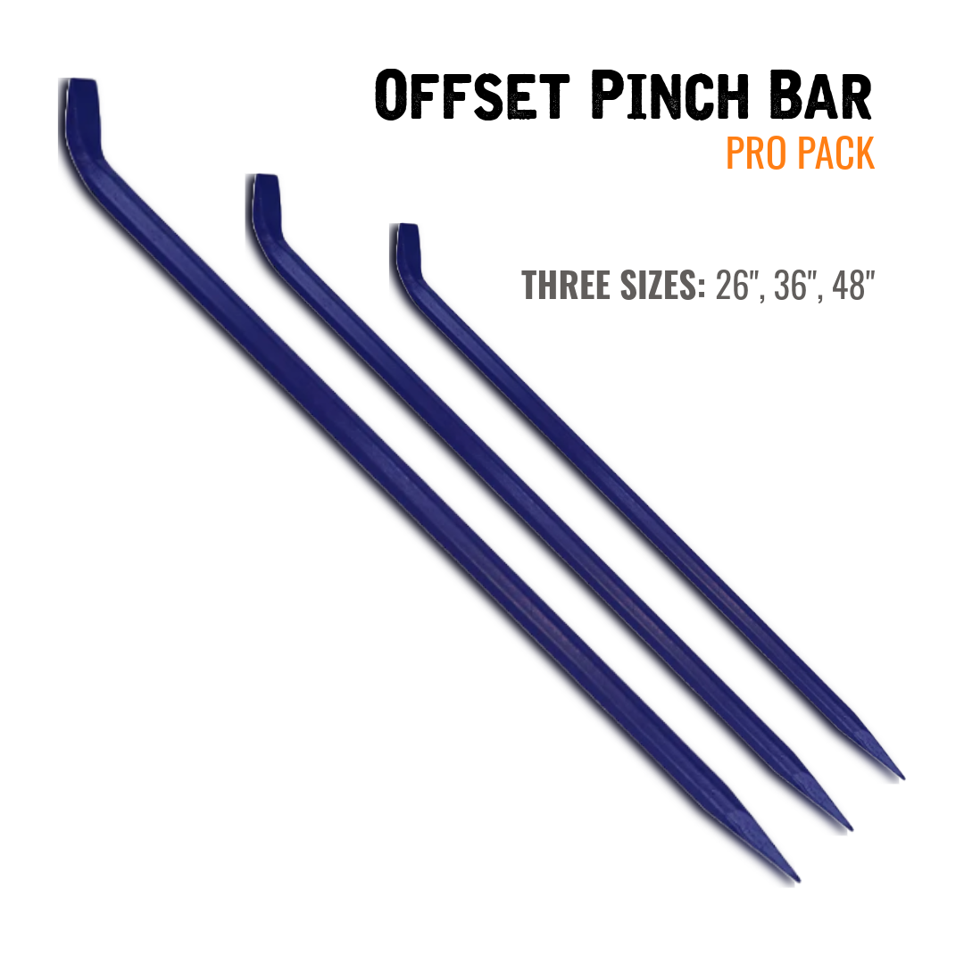 Pinch Bat Offset Pinch Bar: Pro Pack – Warwood Tool